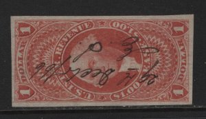 R70a VF-XF used revenue stamp neat cancel nice color cv $ 50 ! see pic !