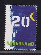 Netherlands   #1064  cancelled  2001        20c stamp