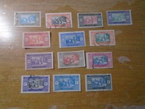 Senegal  #  90//92-93/101/104-06/108/110/112-14  glazed gum/ used