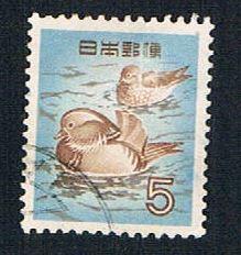 Japan 611 Used Mandarin ducks 1955 (BP28418)