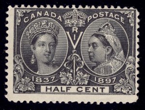 Canada Scott 50 Mint NH OG 1/2c 1897 Black Lot AA5001 bhmstamps