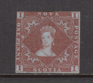 Nova Scotia #1 Mint Fine Unused (No Gum) **With Certificate**