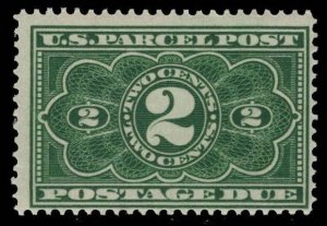 MOMEN: US STAMPS #JQ2 2c PARCEL POST POSTAGE DUE MINT OG NH $160 LOT #85214-2*