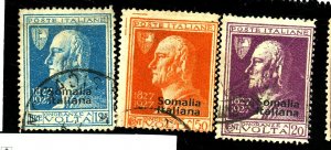 SOMALIA #97-99 USED AV-FINE TINY CREASES Cat $125