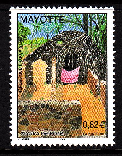 Mayotte MNH Scott #191 82c Ziyara de Pole