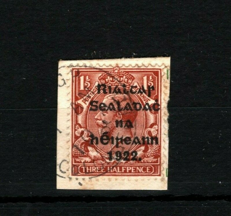 IRELAND 1922 Free State EIRE OVERPRINT VARIETY Broken Letters MS2246