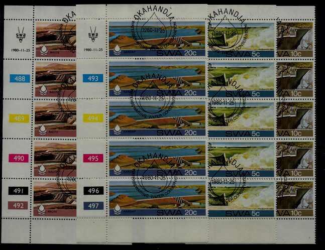 S.W.Africa 467-70 used Water conservation,5x,SCV5