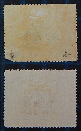 Nyasa, 1903, Dromedary Camels Stamps of 1901 with Thin Surcharge, (2555-Т)