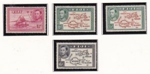 Album Treasures Fiji Scott # 132-135  George VI Issues  Mint Hinged