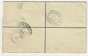 Nigeria 1923 Lagos cancel on registry envelope to the U.S.