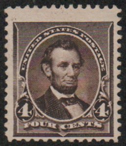 USA #222 F-VF JUMBO, mint, no gum, bold color! Retail $80