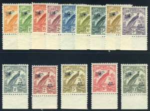 New Guinea 1931 Birds of Paradise Air set complete MNH. SG 163-176. Sc C14-27.