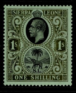 SIERRA LEONE SG143, 1s black emerald, LH MINT. Cat £16.