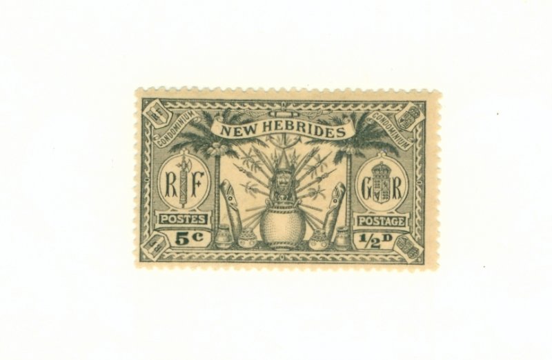 BRITISH NEW HEBRIDES 41 MH BIN $1.25