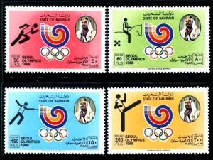 Bahrain 330-333, MNH, Olympics Games Seul 1988. x6263