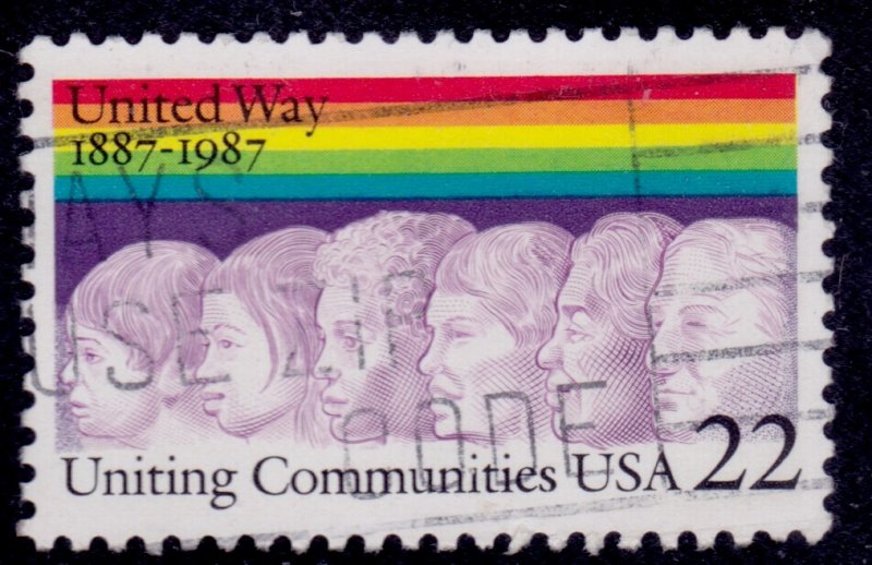 United States, 1987, United Way, 22c, #2275, used**
