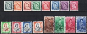 New Zealand 1953 - 1957 Queen Elizabeth II Sc.288 -301 Used
