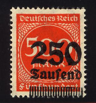 Germany Sc# 260 250thm on 500m Circle MNH