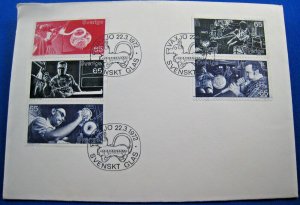 SWEDEN 1972  -  SCOTT #923-927  FDC          (ggs13)