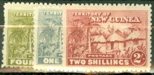 IW: New Guinea 1-10,7a MNH; 11,13 mint; 12 mint no gum CV $521; scan shows a few