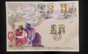 C) 2007. UNITED STATES. FDC. MULTIPLE UNITED NATIONS PEACE STAMPS. XF