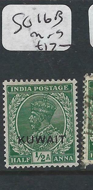 KUWAIT   (PP2704B) ON  INDIA KGV   1/2A  SG 16B     MOG