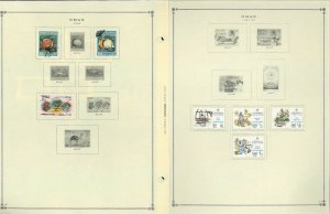 Oman MNH & H in Mounts & Postally Used Hinged on Scott International Pages.