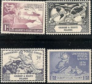 Gilbert & Ellice  56-59 Mint OG 1949 UPU