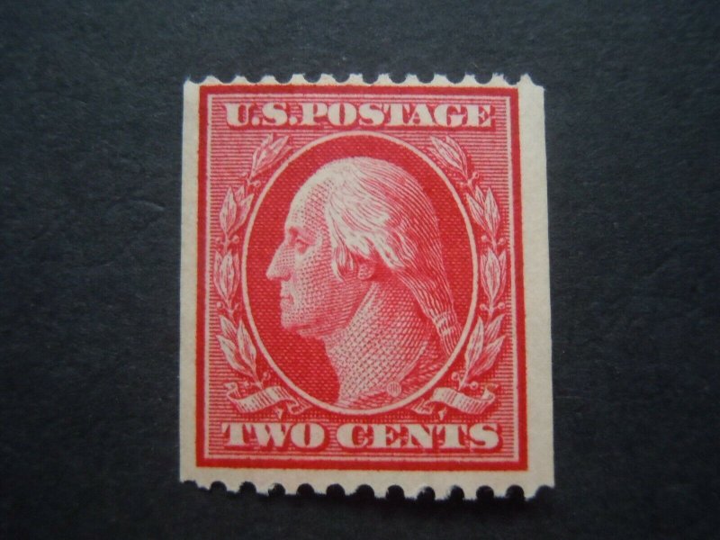 1909 #349 2c Washington Perf 12 Horz MH OG F/VF CV $100  Includes New Mount