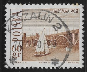 Poland #1442 60g Poniatowski Bridge, Warsaw and Sailboat