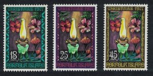 Norfolk Christmas 3v 1977 MNH SC#219-221 SG#197-199