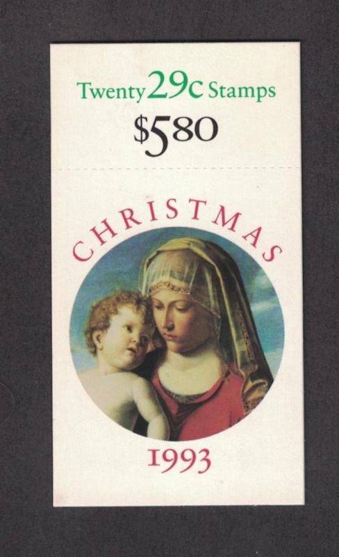 Scott BK211 -  Christmas. Booklet Of 20 MNH. OG.  #02 BK211