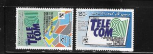 Comoro islands 1990 Telecommunication Telecom Sc 736a-736b MNH A2158