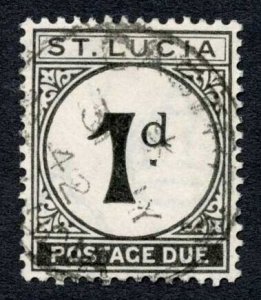 St Lucia SGD3 1d Post Due Cat 8.50 pounds