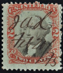 R151 2¢ Third Issue Documentary Stamp (1874) Used