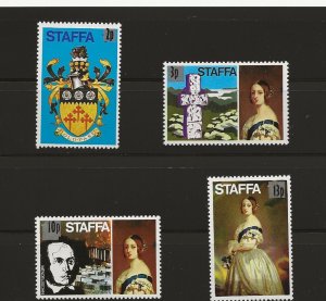 GB Local. Staffa 1971 Decimal opt on Fingals Cave set of 4  ref SF15-18  MNH