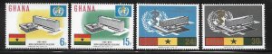 Ghana 247-250 WHO Headquarters set MNH