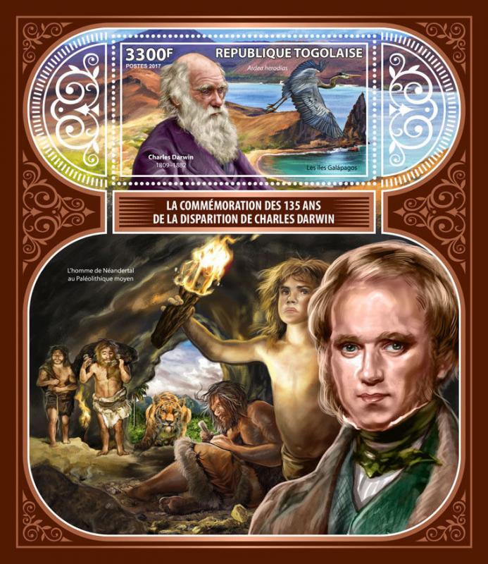 Z08 TG17422b Togo 2017 Charles Darwin MNH ** Postfrisch