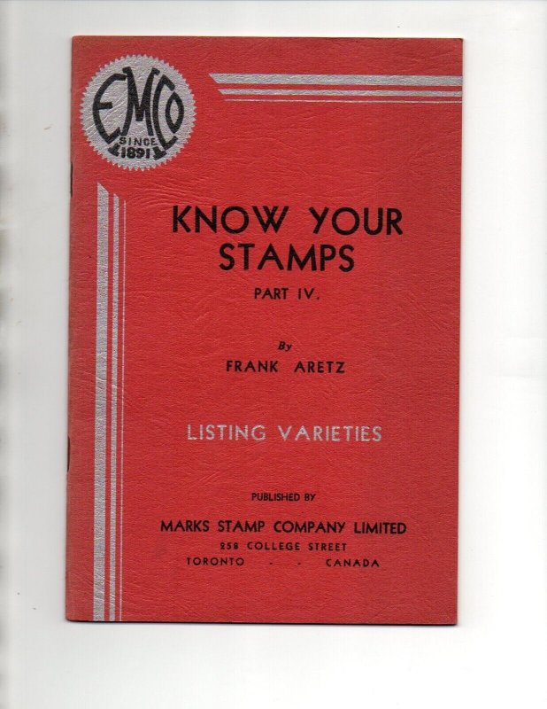 "Know Your Stamps" by Frank Aretz Part 4 Listing Varieties