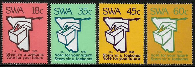 South West Africa #622-5 MNH Set - Suffrage