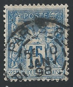 France #92 15c Peace and Commerce - Used