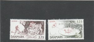 Denmark  Scott#  1078-1079  MNH  (1997 Stories and Legends)