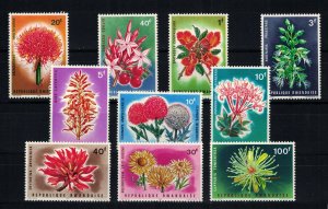 RWANDA 1966 - Flowers / complete set MNH