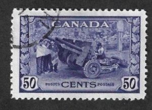 Canada Scott #261 Used 50c Munitions Factory 2020 CV $1.75