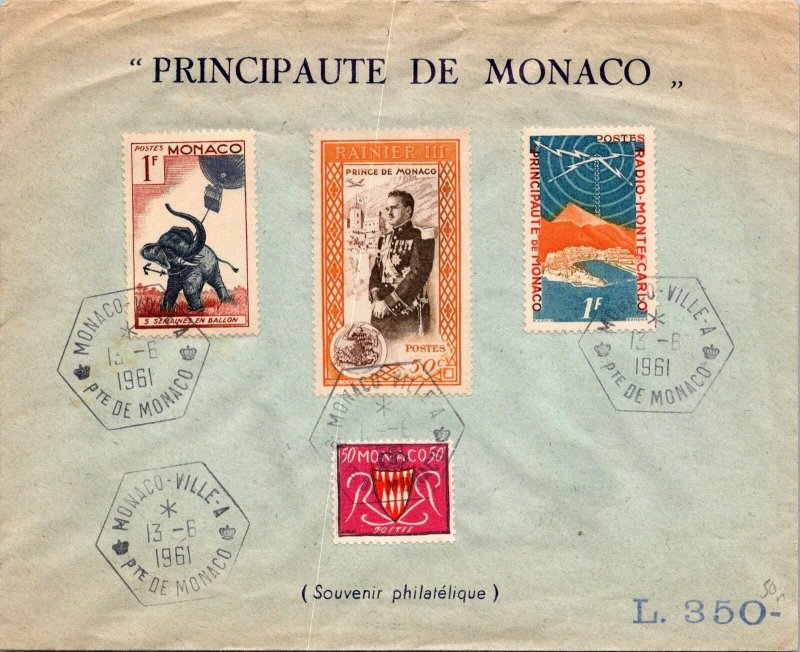 Monaco FDC 1961 - Principality of Monaco - F29048