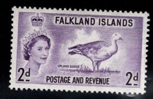 Falkland  Islands Scott 124 MH* 1957 QE2 stamp