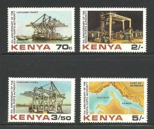 Album Treasures Kenya Scott # 238-241 Ports Authority MNH