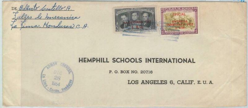 79030 - HONDURAS - POSTAL HISTORY - COVER from LA LIMA - CORTES 1954