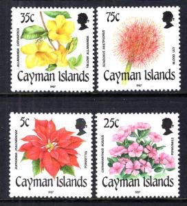 Cayman Islands 586-589 Flowers MNH VF