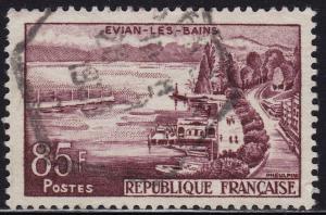 France - 1959 - Scott #908 - used - Evian-les-Bains